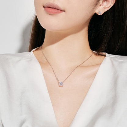 [Angela Jewelry]1.0 Carat Radiant Princess Cut Wedding Earrings