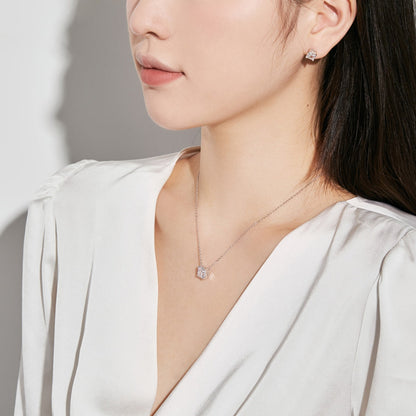 [Angela Jewelry]1.0 Carat Radiant Princess Cut Wedding Earrings
