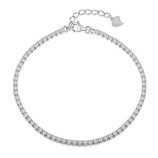 [Angela Jewelry]Radiant Shinning Princess Cut Tennis Bracelet