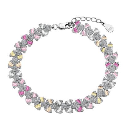 [Angela Jewelry]Dainty Exquisite Flower Shape Daily Bracelet