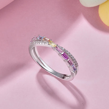 Angela Jewelry]Energetic Elegant Radiant Cut Party Ring