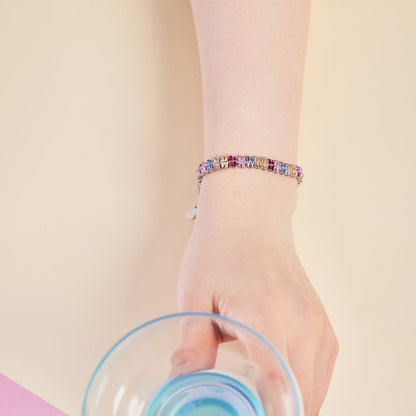 アンジェラジュエリー]きらめく美しいマルチカットパーティーブレスレット