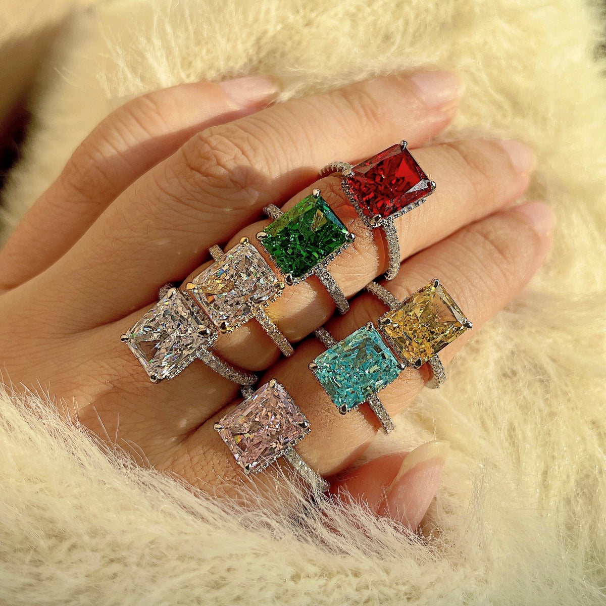 [Angela Jewelry]4.0 Carat Luxurious Engagement Ring