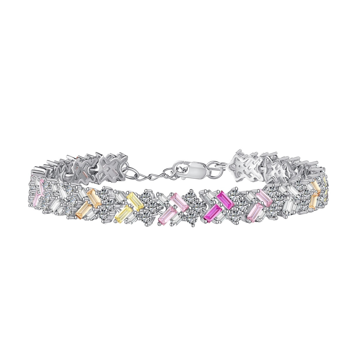 [Angela Jewelry]Dazzling Unique Multi Shape Daily Bracelet