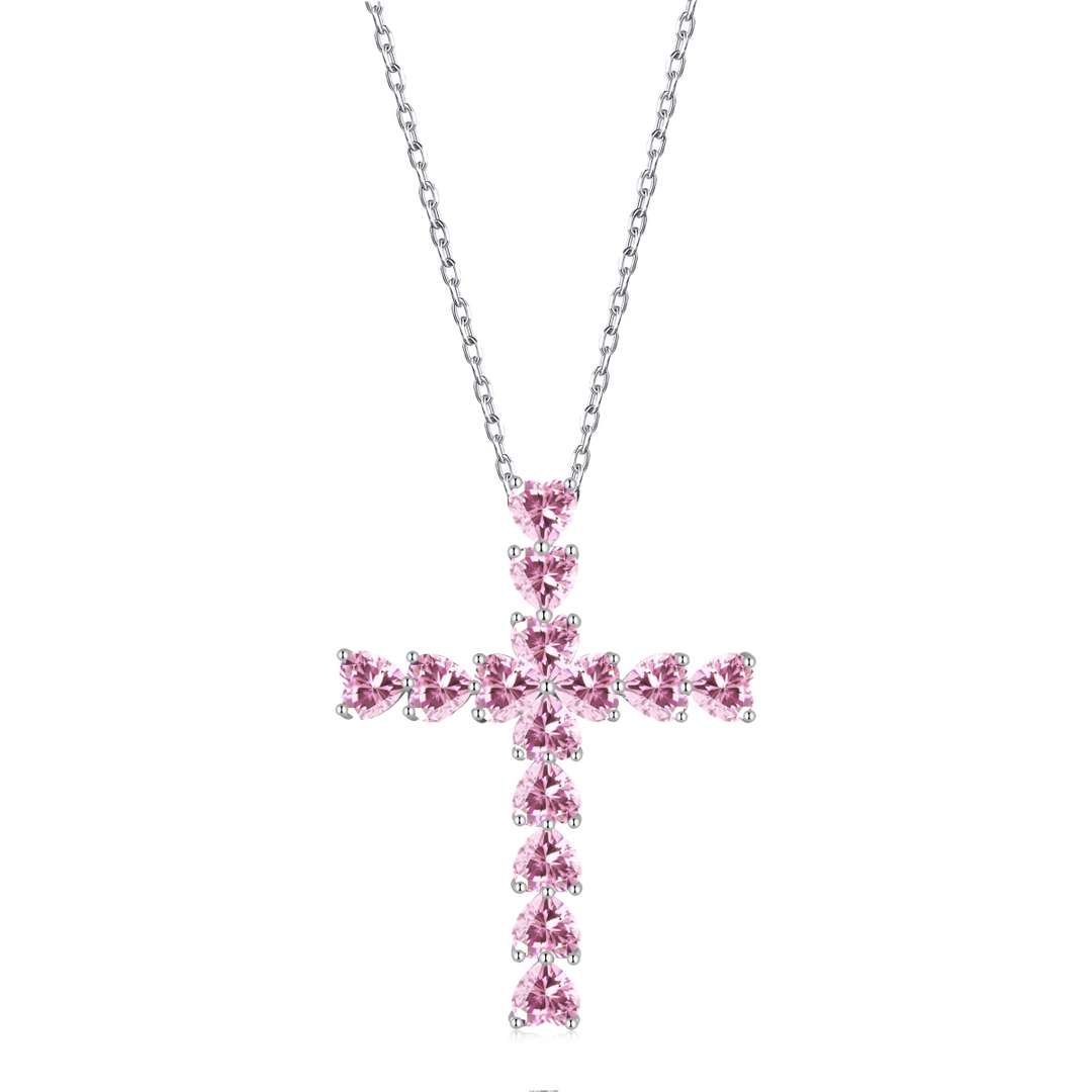 [Angela Jewelry]Radiant Cross Shape Necklace