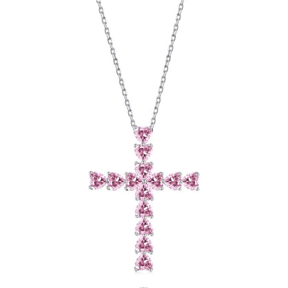 [Angela Jewelry]Radiant Cross Shape Necklace