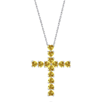[Angela Jewelry]Radiant Cross Shape Necklace