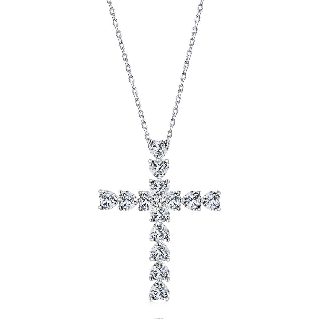 [Angela Jewelry]Radiant Cross Shape Necklace