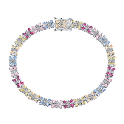[Angela Jewelry]Radiant Colorful Emerald Cut Party Bracelet