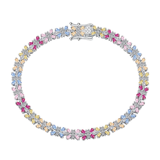 [Angela Jewelry]Radiant Colorful Emerald Cut Party Bracelet