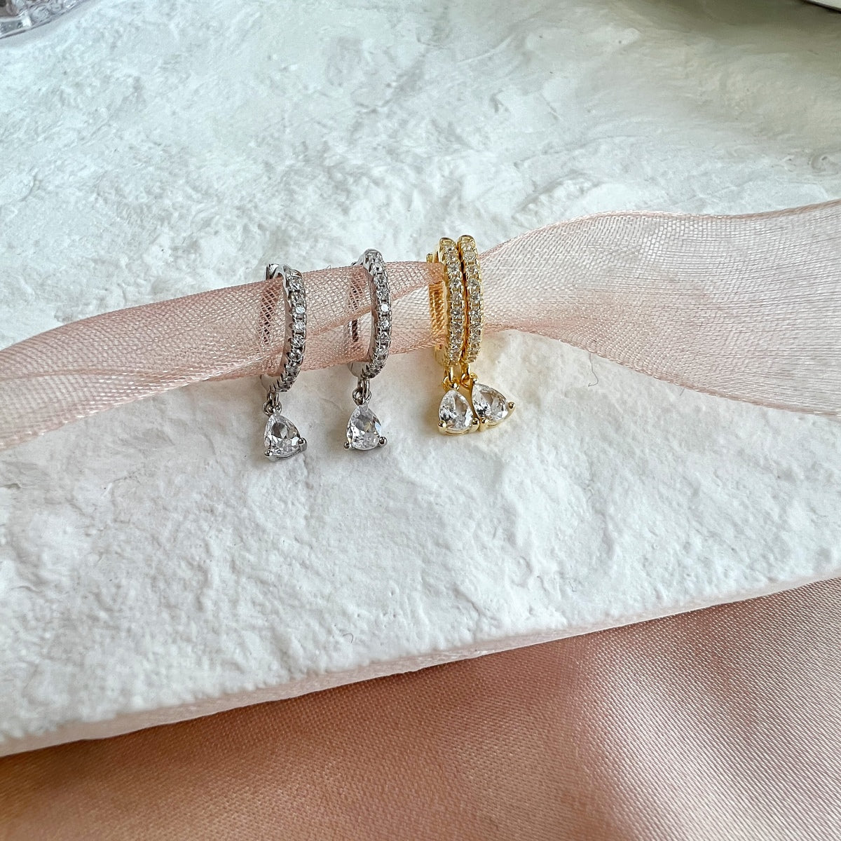 [Angela Jewelry]Luxurious Geometric Drop Earrings