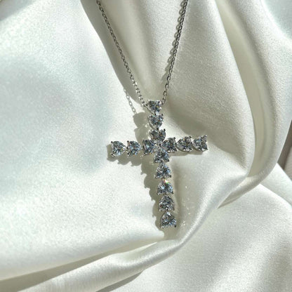 [Angela Jewelry]Radiant Cross Shape Necklace