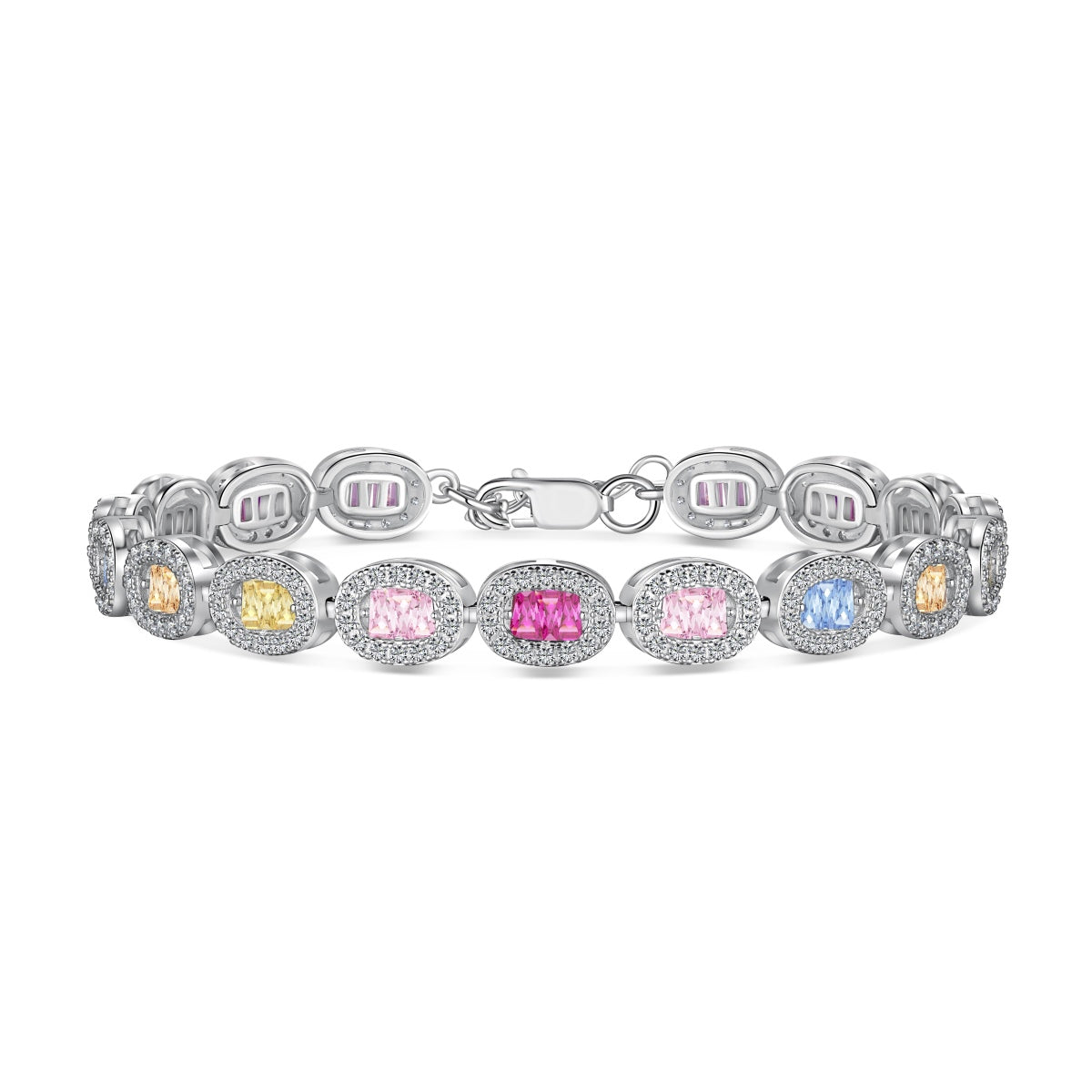 [Angela Jewelry]Exquisite Ornate Emerald Cut Daily Bracelet