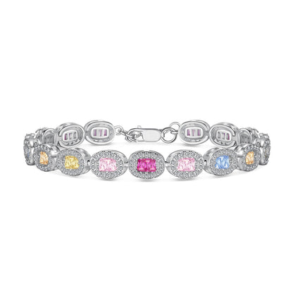 [Angela Jewelry]Exquisite Ornate Emerald Cut Daily Bracelet