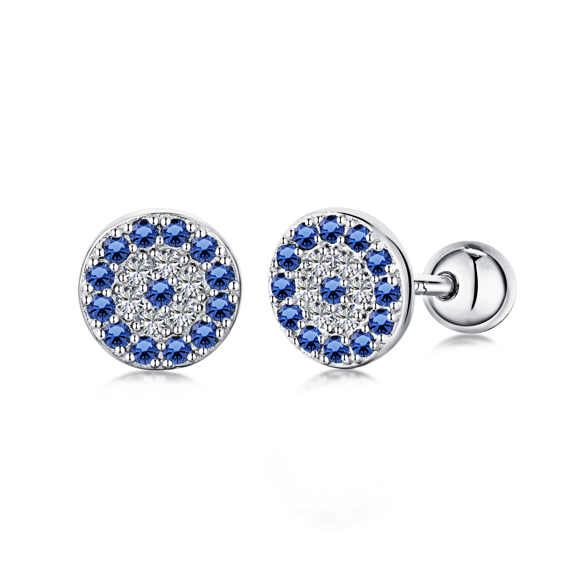 [Angela Jewelry]Devil's Eye Ear Bone Nail Earrings