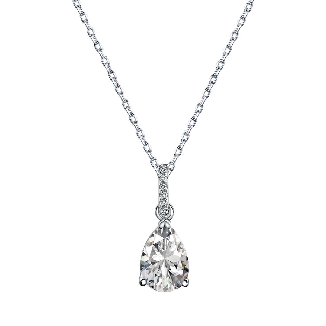 Angela Jewelry]Delicate Water Drop Shape Fashion Necklace