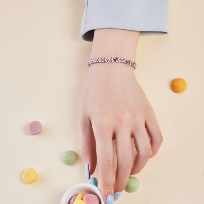 [Angela Jewelry]Dazzling Unique Multi Shape Daily Bracelet