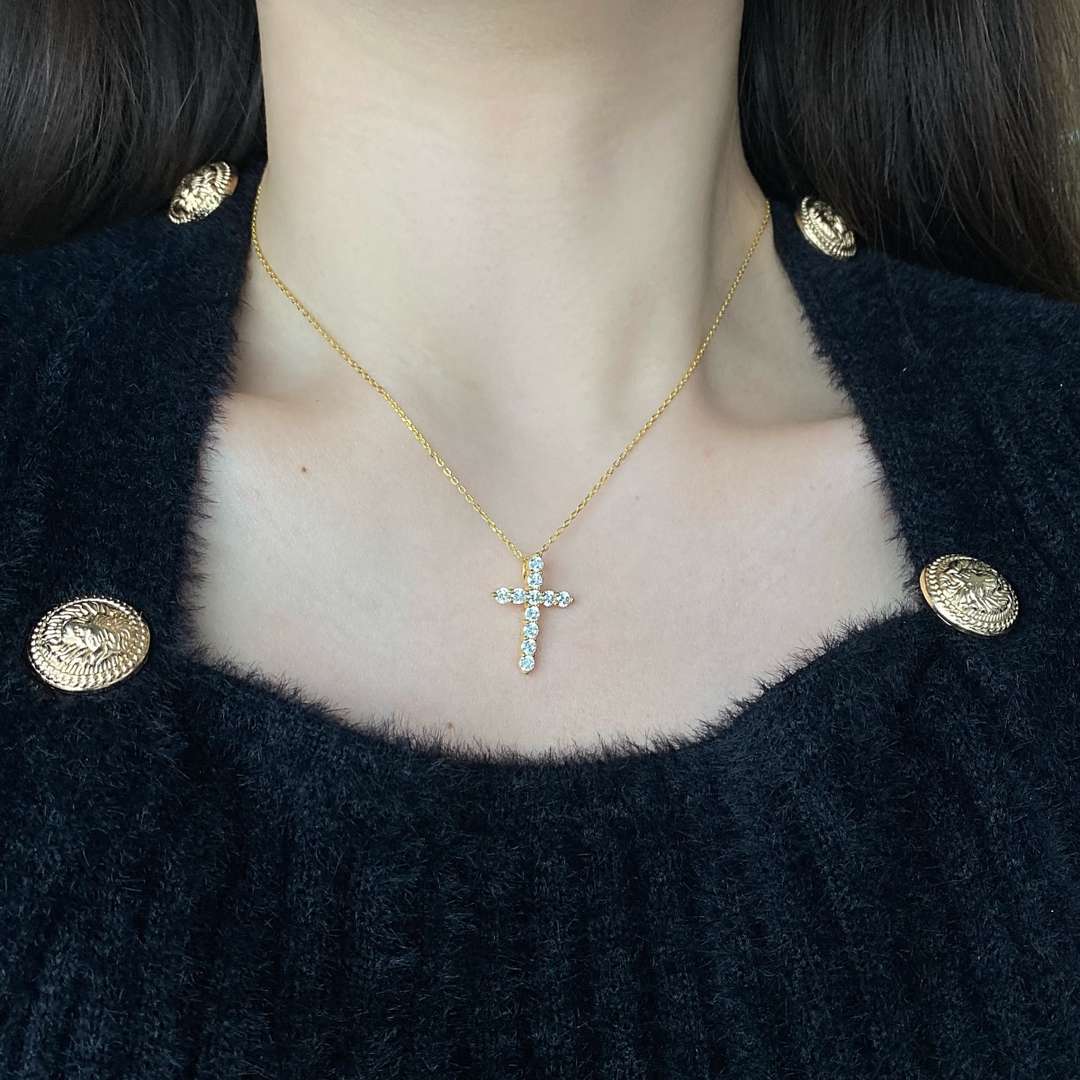 [Angela Jewelry]Unique Cross Shape Necklace