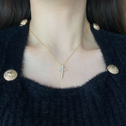 [Angela Jewelry]Unique Cross Shape Necklace