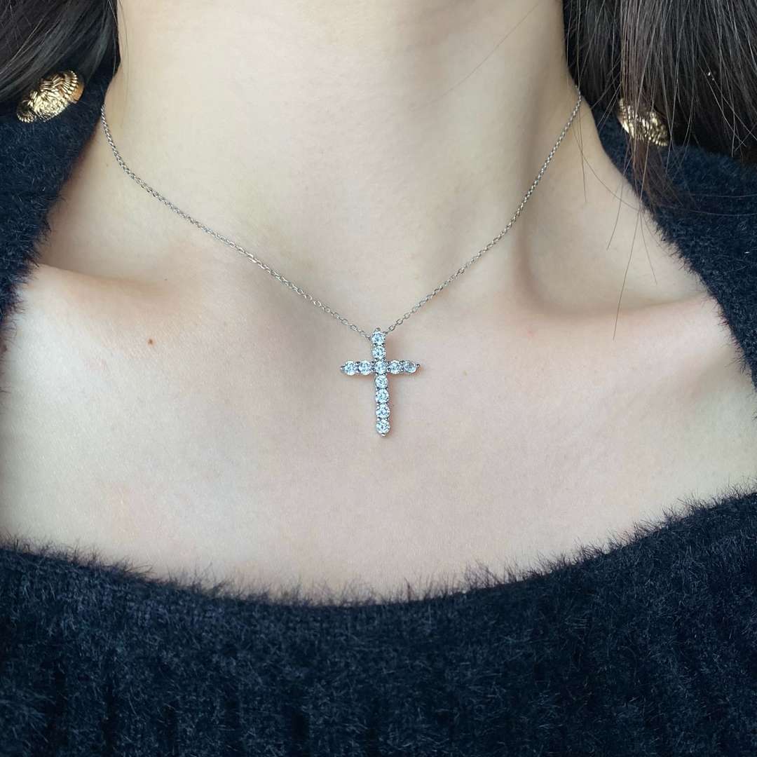 [Angela Jewelry]Unique Cross Shape Necklace