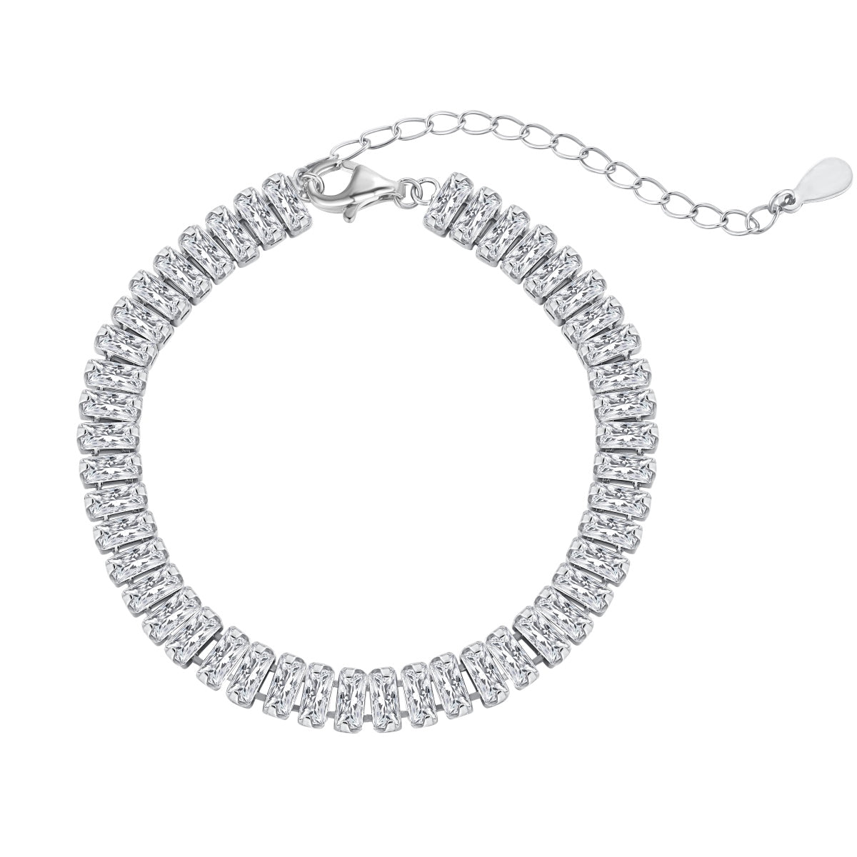 [Angela Jewelry]Exquisite Emerald Cut Daily Bracelet