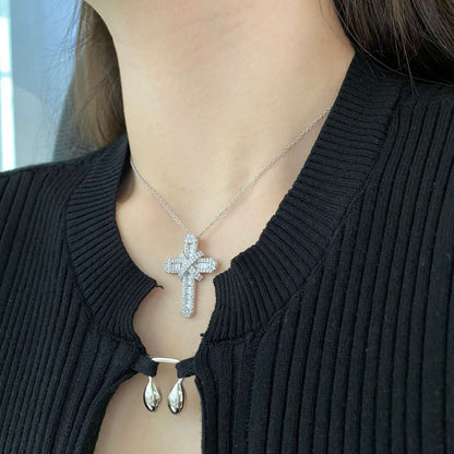 [Angela Jewelry]Gypsophila With Dimonds Necklace