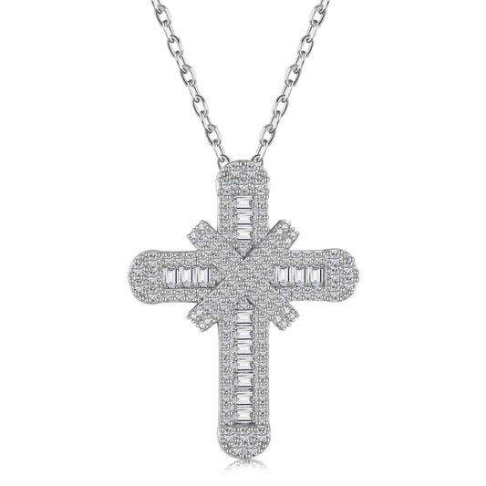 Angela Jewelry]Gypsophila With Dimonds Necklace