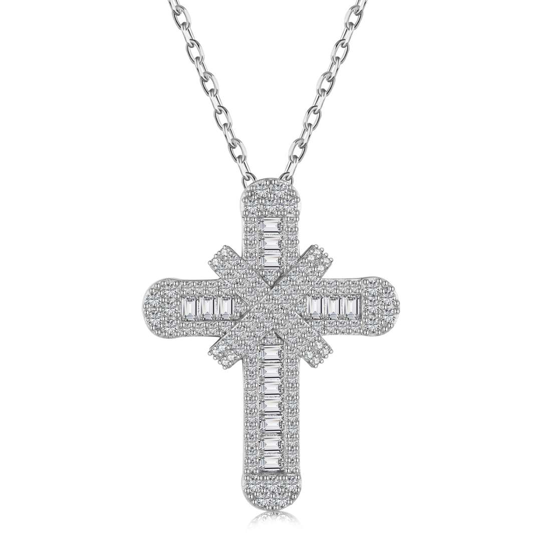 [Angela Jewelry]Gypsophila With Dimonds Necklace