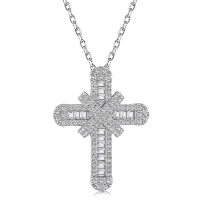 Angela Jewelry]Gypsophila With Dimonds Necklace