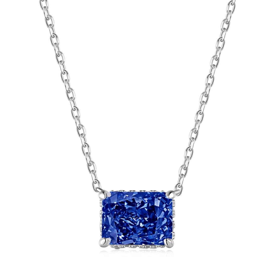 [Angela Jewelry]Luxurious Square Shape Colorful Necalack