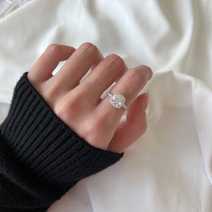 アンジェラジュエリー]輝くラウンドカットの結婚指輪