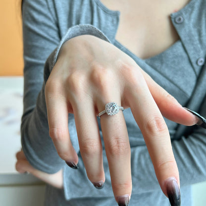アンジェラジュエリー]輝くラウンドカットの結婚指輪