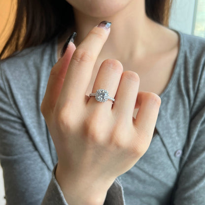 アンジェラジュエリー]輝くラウンドカットの結婚指輪