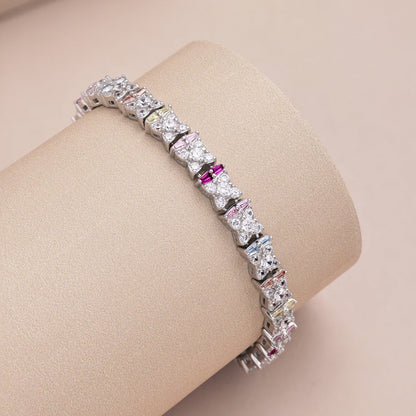 アンジェラジュエリー]ユニークなカラフルな花の形のデイリーブレスレット