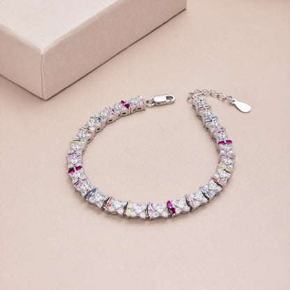 アンジェラジュエリー]ユニークなカラフルな花の形のデイリーブレスレット