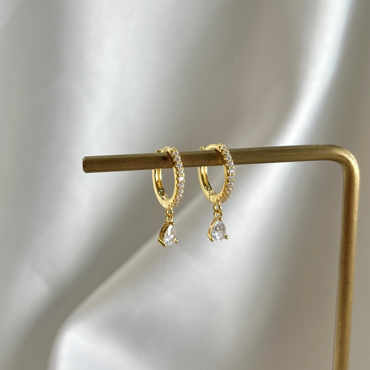 [Angela Jewelry]Luxurious Geometric Drop Earrings
