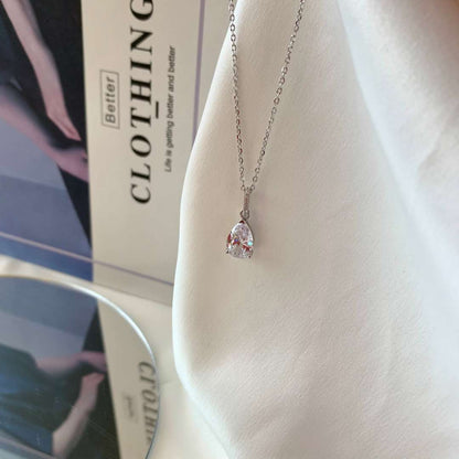 [Angela Jewelry]Delicate Water Drop Shape Fashion Necklace