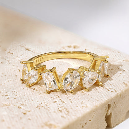 [Angela Jewelry]Delicate Multi Cut Ring