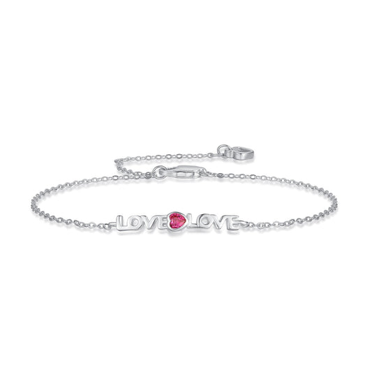 Angela Jewelry]Romantic Heart Shape Lover Bracelet