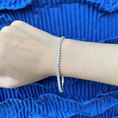 アンジェラジュエリー]輝くラウンドカットデイリーブレスレット