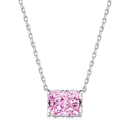 [Angela Jewelry]Luxurious Square Shape Colorful Necalack