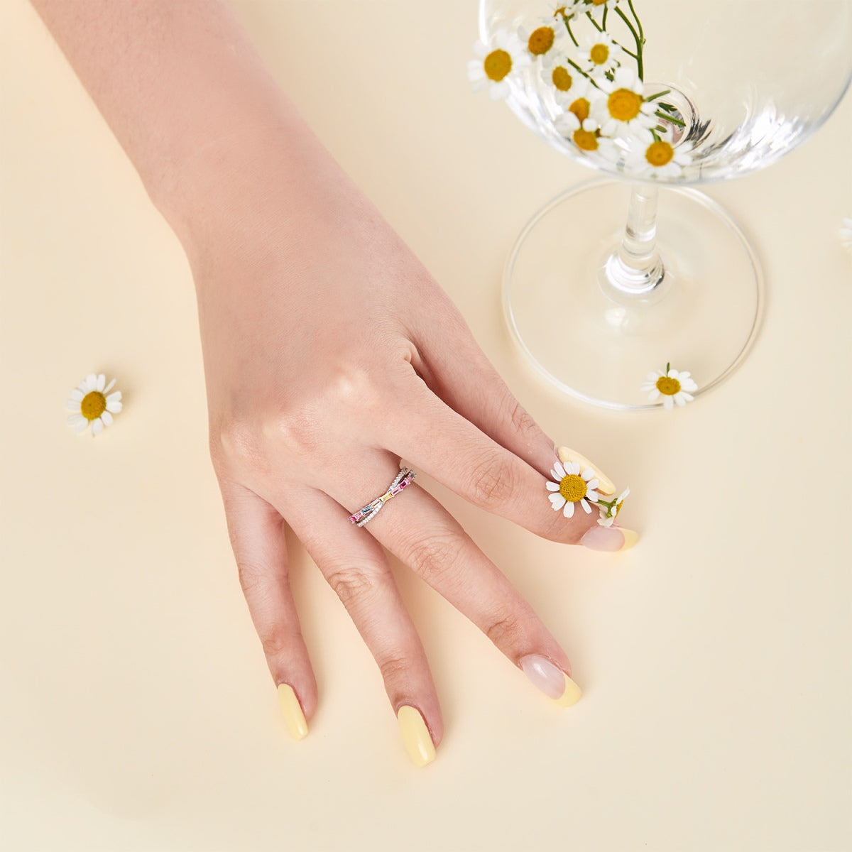 [Angela Jewelry]Energetic Elegant Radiant Cut Party Ring