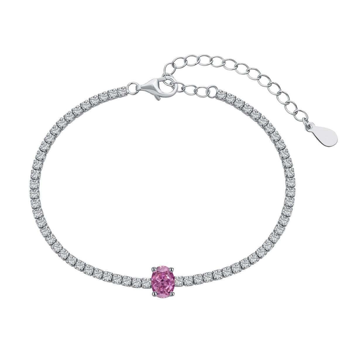 アンジェラジュエリー]0.75カラットの絶妙なオーバルカットデイリーブレスレット