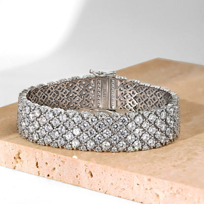 [Angela Jewelry]Ornate Elegant Round Cut Party Bracelet