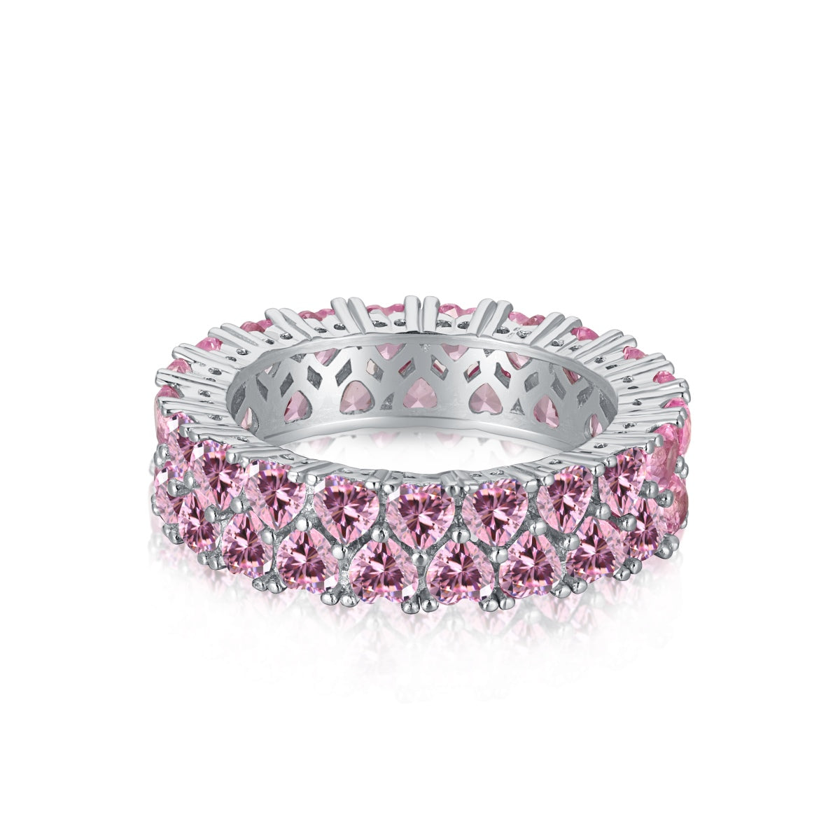 Angela Jewelry] Funkelnder Herzring