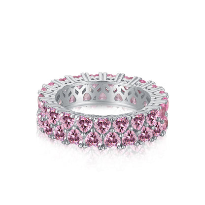 Angela Jewelry] Funkelnder Herzring