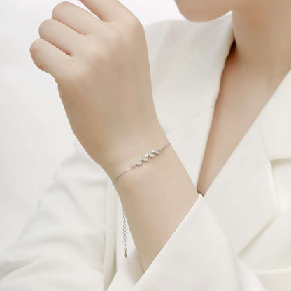 [Angela Jewelry]Elegant Wheat Leaves Shape Bracelet