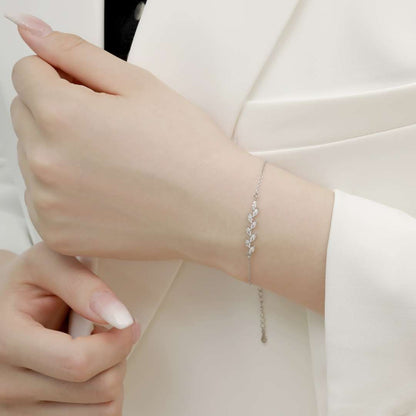 [Angela Jewelry]Elegant Wheat Leaves Shape Bracelet