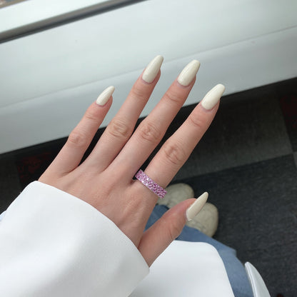 Angela Jewelry] Funkelnder Herzring
