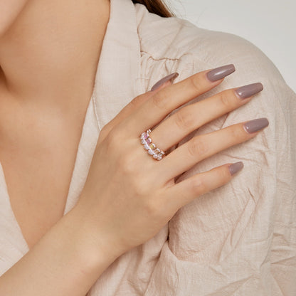 [Angela Jewelry]Gorgeous Radiant Cut Daily Ring